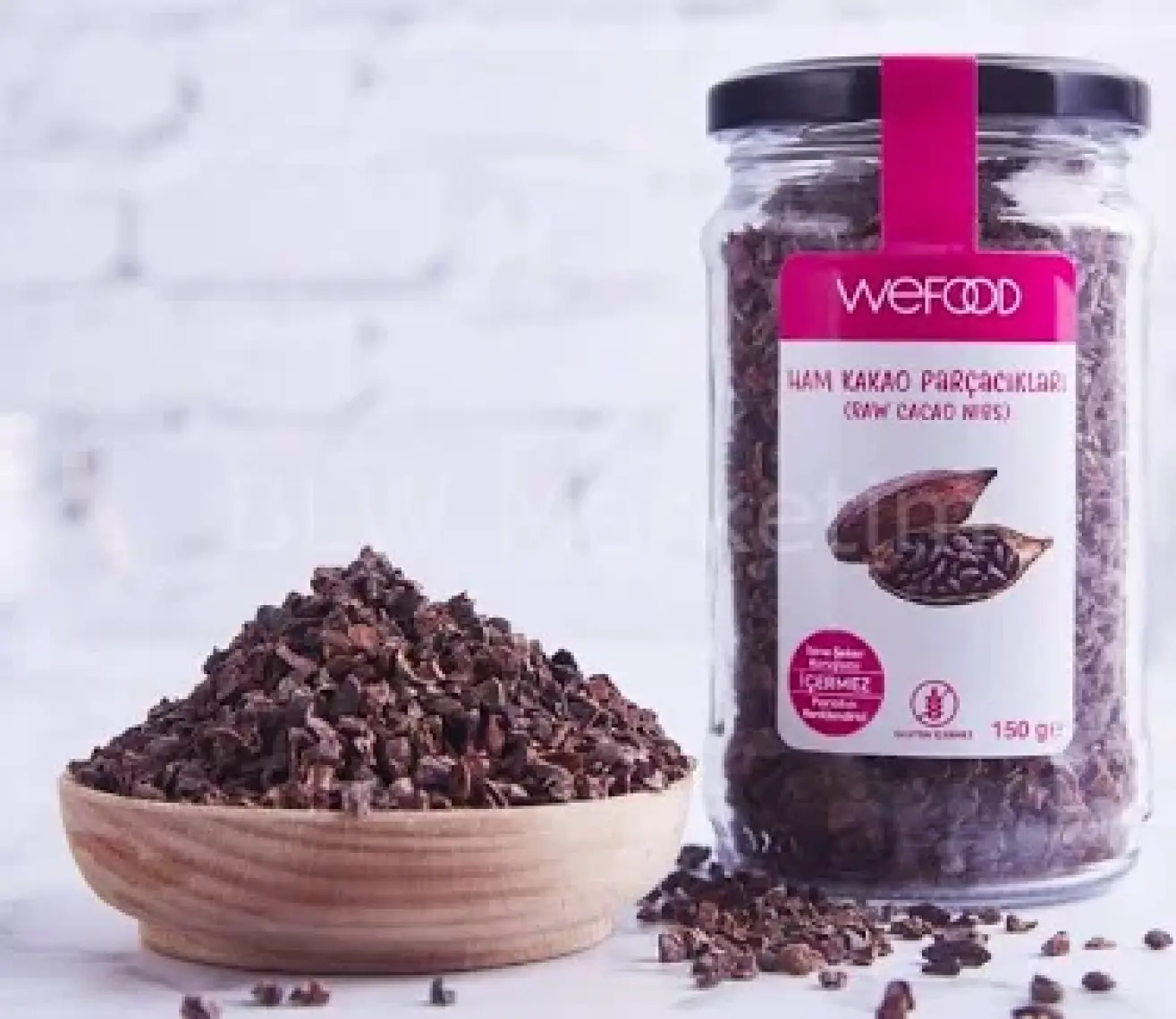 Wefood Organik Ham Kakao Parçacıkları 150 gr 8681749104246