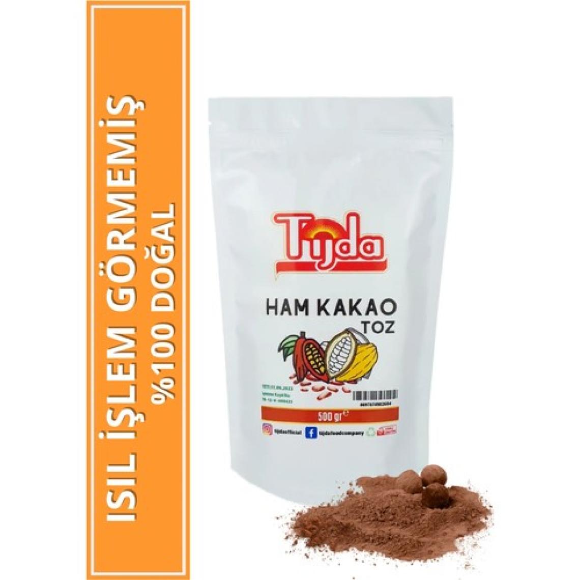 Tijda Organik Ham Kakao Toz Glutensiz,vegan 500 gr