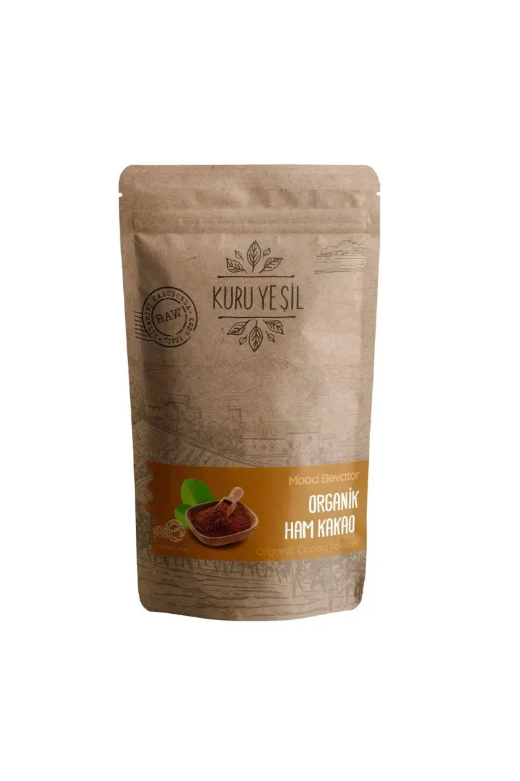 150 gr Doğal Kuru Yeşil Ham Kakao Tozu - Magnezyum ve Mineral Zengini, Katkı Maddesi İçermeyen, Taze Çekilmiş, El Yapımı