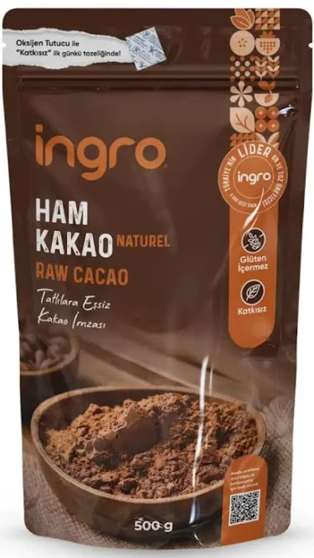 Ingro Glutensiz Ham Kakao (Naturel) 500 G