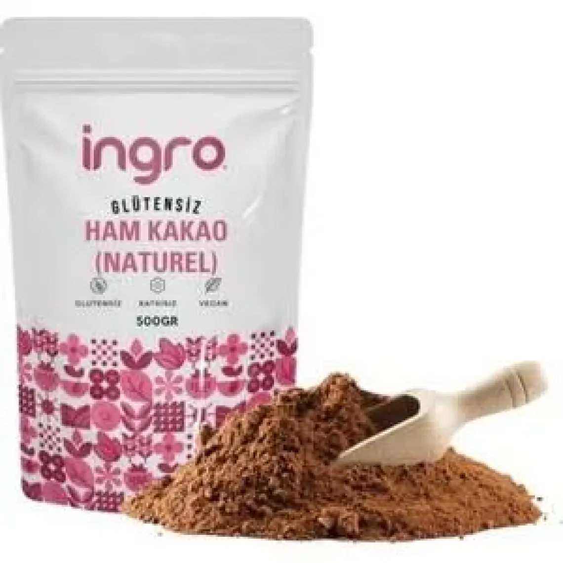 Ingro Glutensiz Ham Kakao (Naturel) 500 G