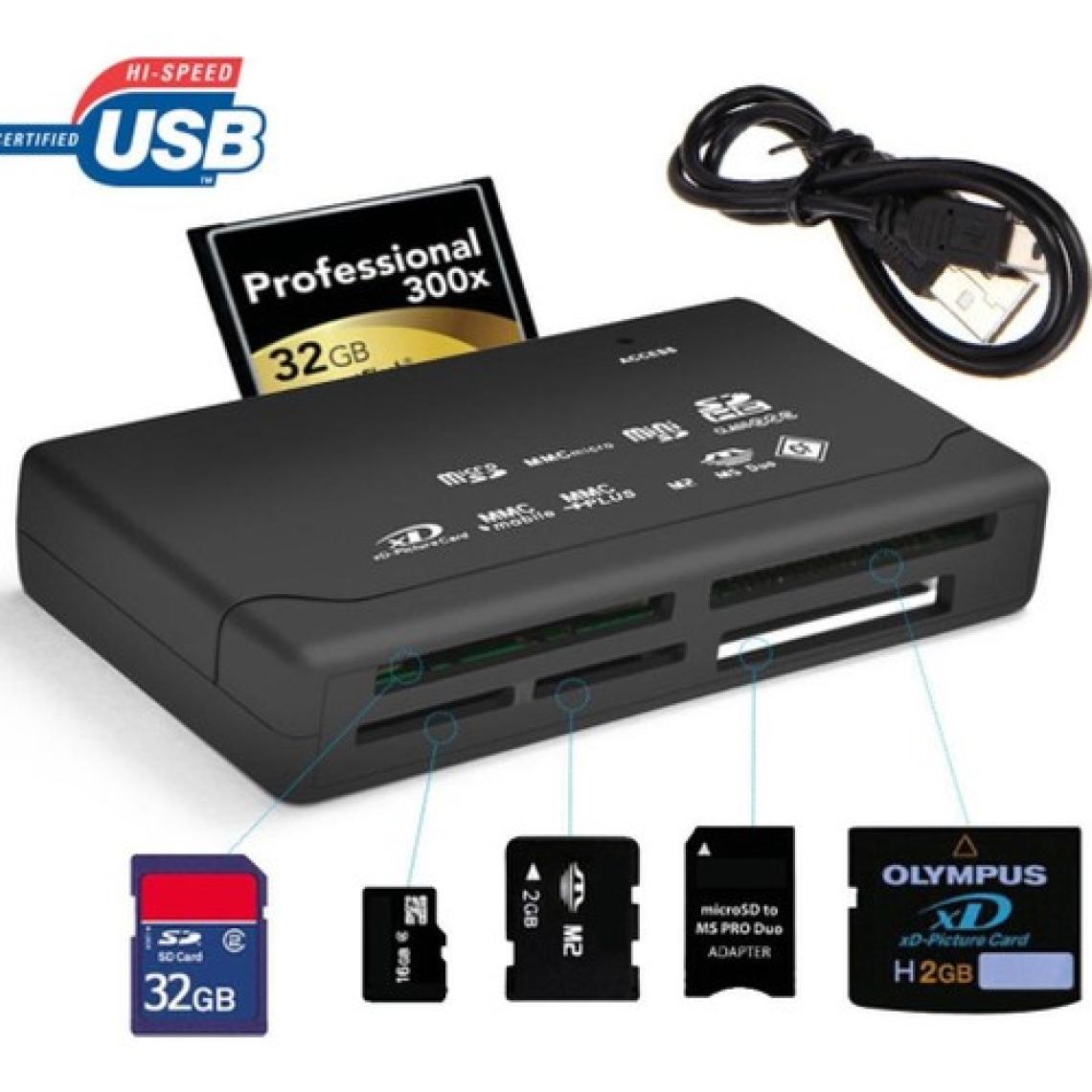 Pmr Çoklu Kart Okuyucu Compact Tf Micro Sd Mmc M2 Ms Xd Tf USB 2.0