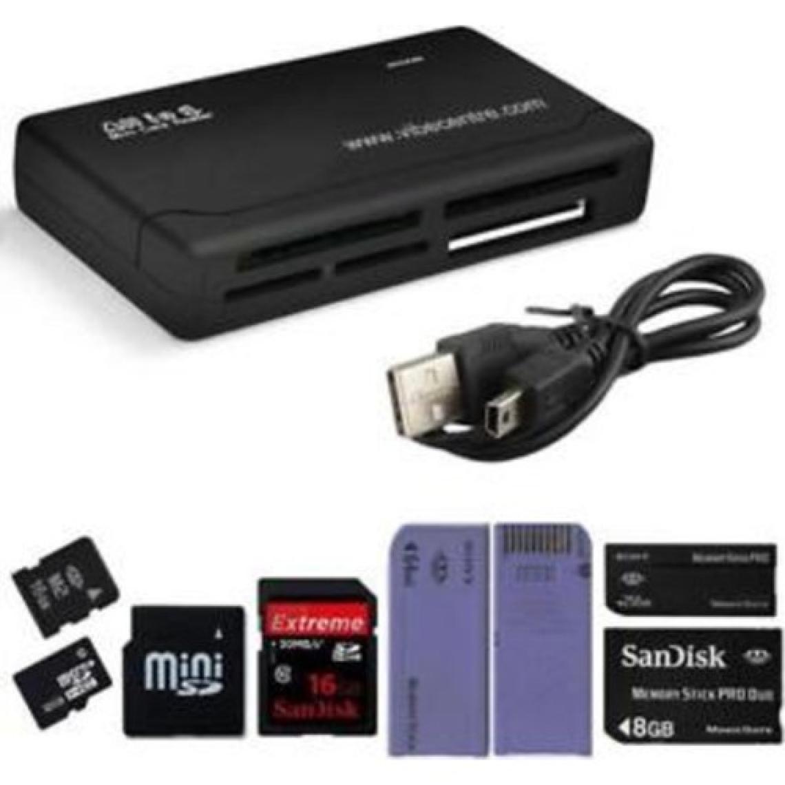 Pmr Çoklu Kart Okuyucu Compact Tf Micro Sd Mmc M2 Ms Xd Tf USB 2.0