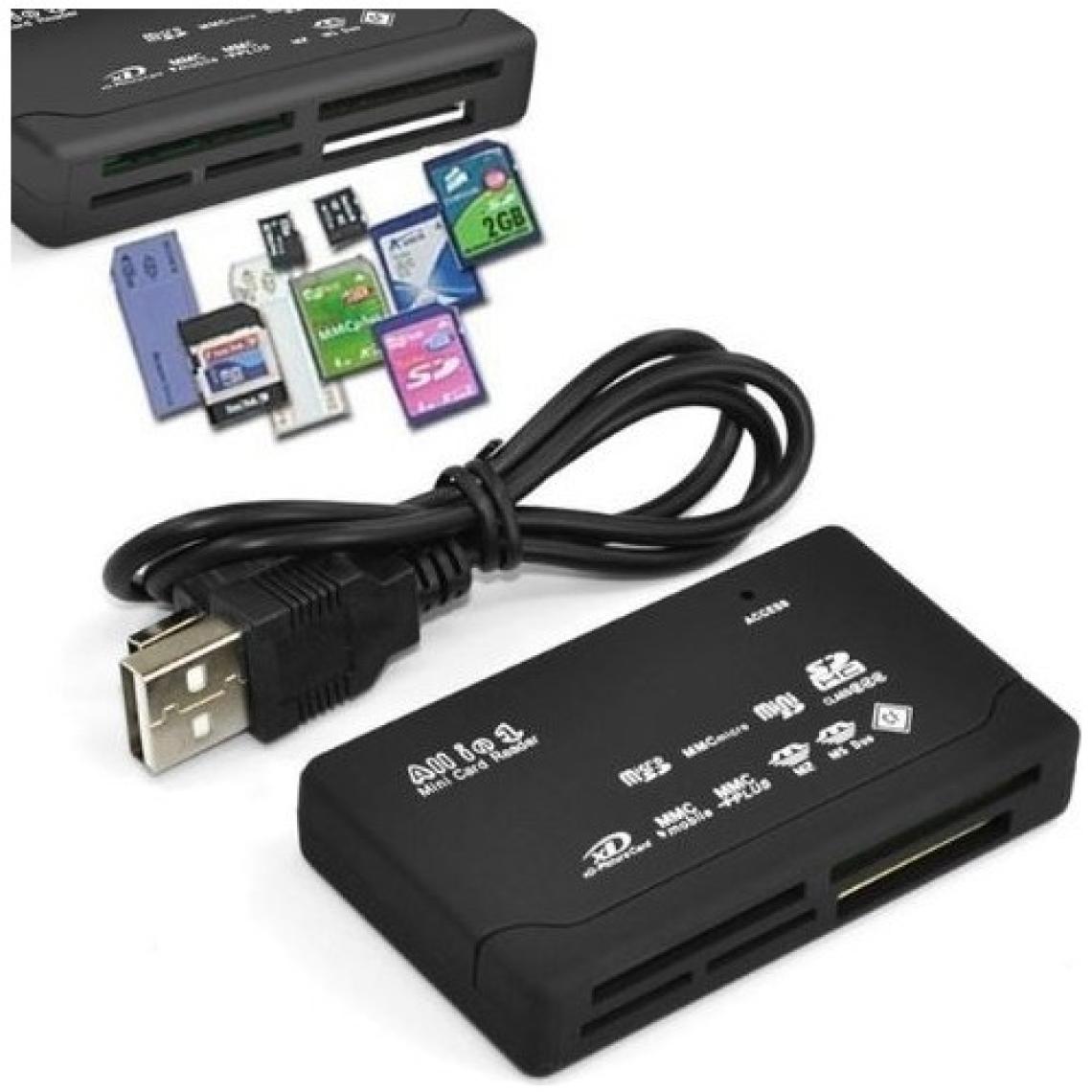 UltraTekno USB Kart Card Okuyucu 43 In 1 Sd Sdhc Mini Micro Sd M2 Mmc Xd Cf