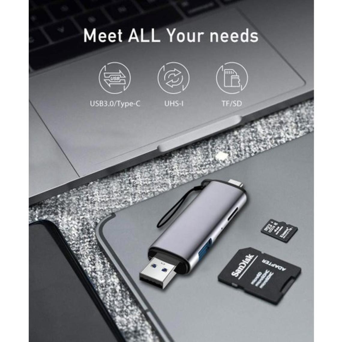 Apera Gn-26 3 In 1 Otg Kart Okuyucu USB - Micro USB - Type-C Android Hub