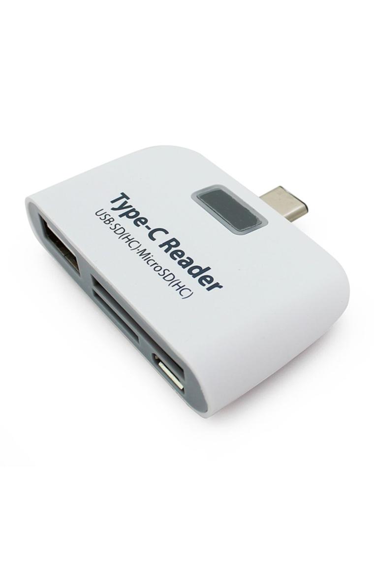 Alfais 4941 Type C Usb 3.1 Kart Okuyucu Micro Usb Sd Card Reader Çevirici