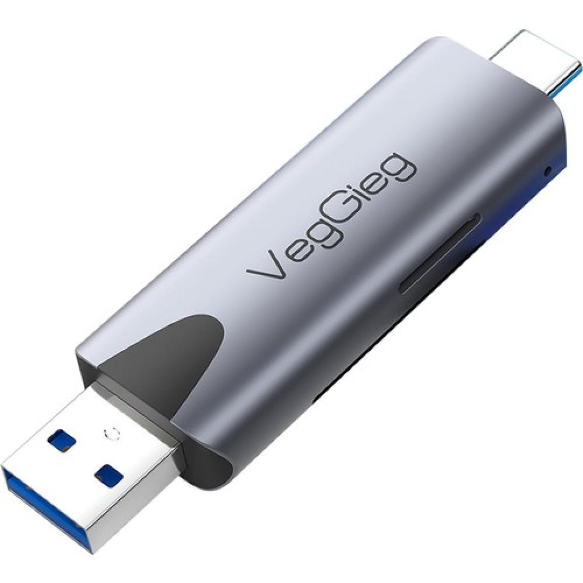 VegGieg Type-C ve USB 3.0 Sd-Microsd Tf Kart Okuyucu