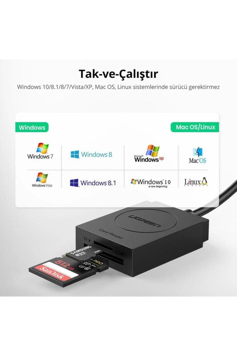 Usb 3.0 Tf Sd Kart Okuyucu
