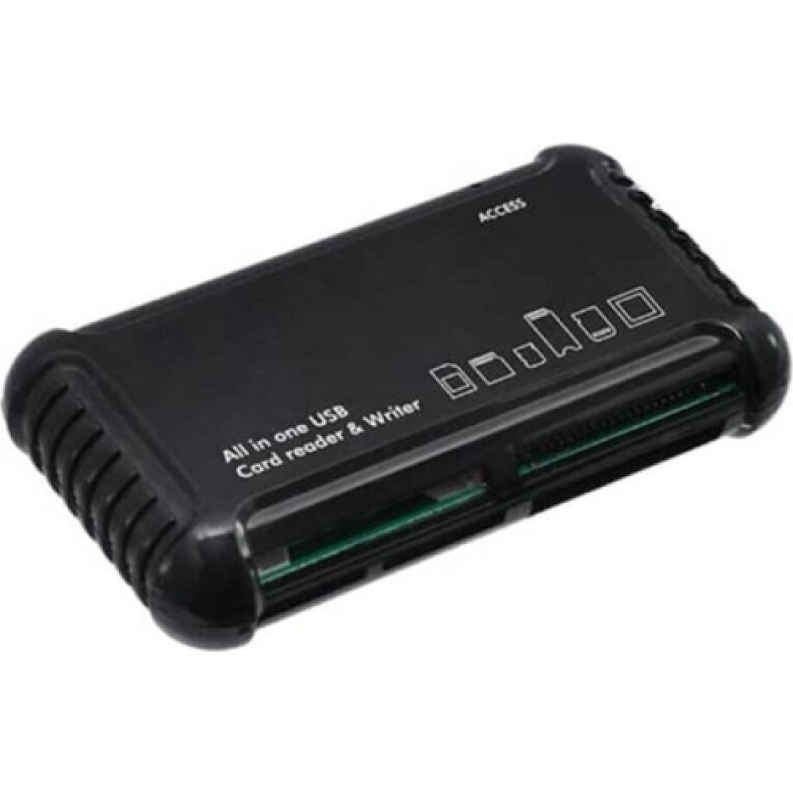 Temiz Pazar Compact Flash Cf Çoklu Kart Okuyucu Sd Mmc Cf Ms Siyah