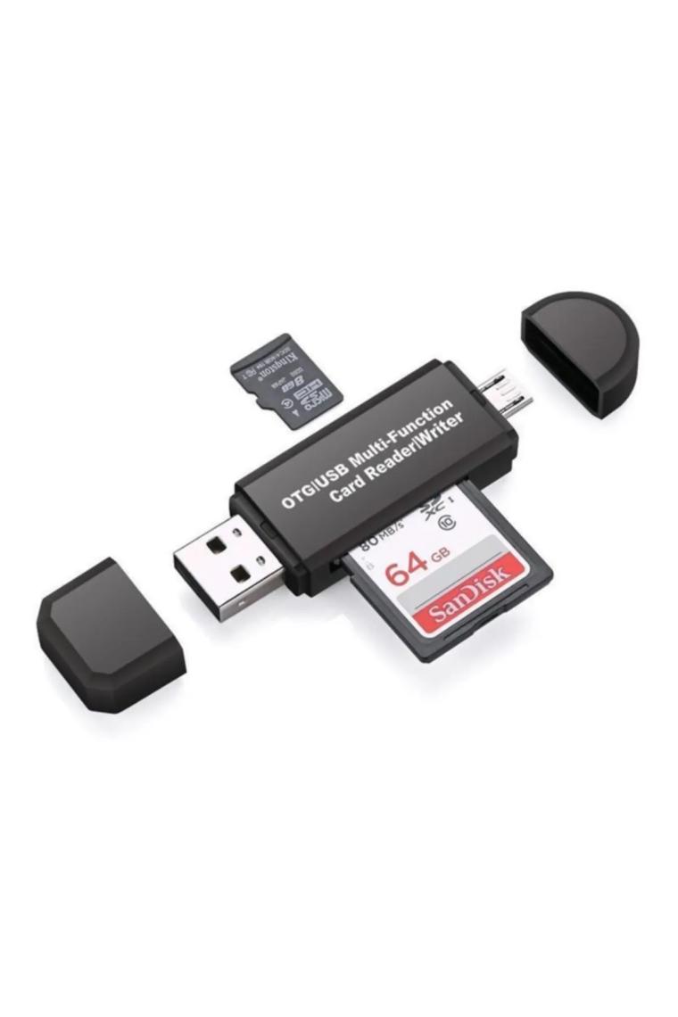 Cloody Micro Sd Otg USB Çoklu Kart Okuyucu Telefon ve Bilgisayar Uyuml