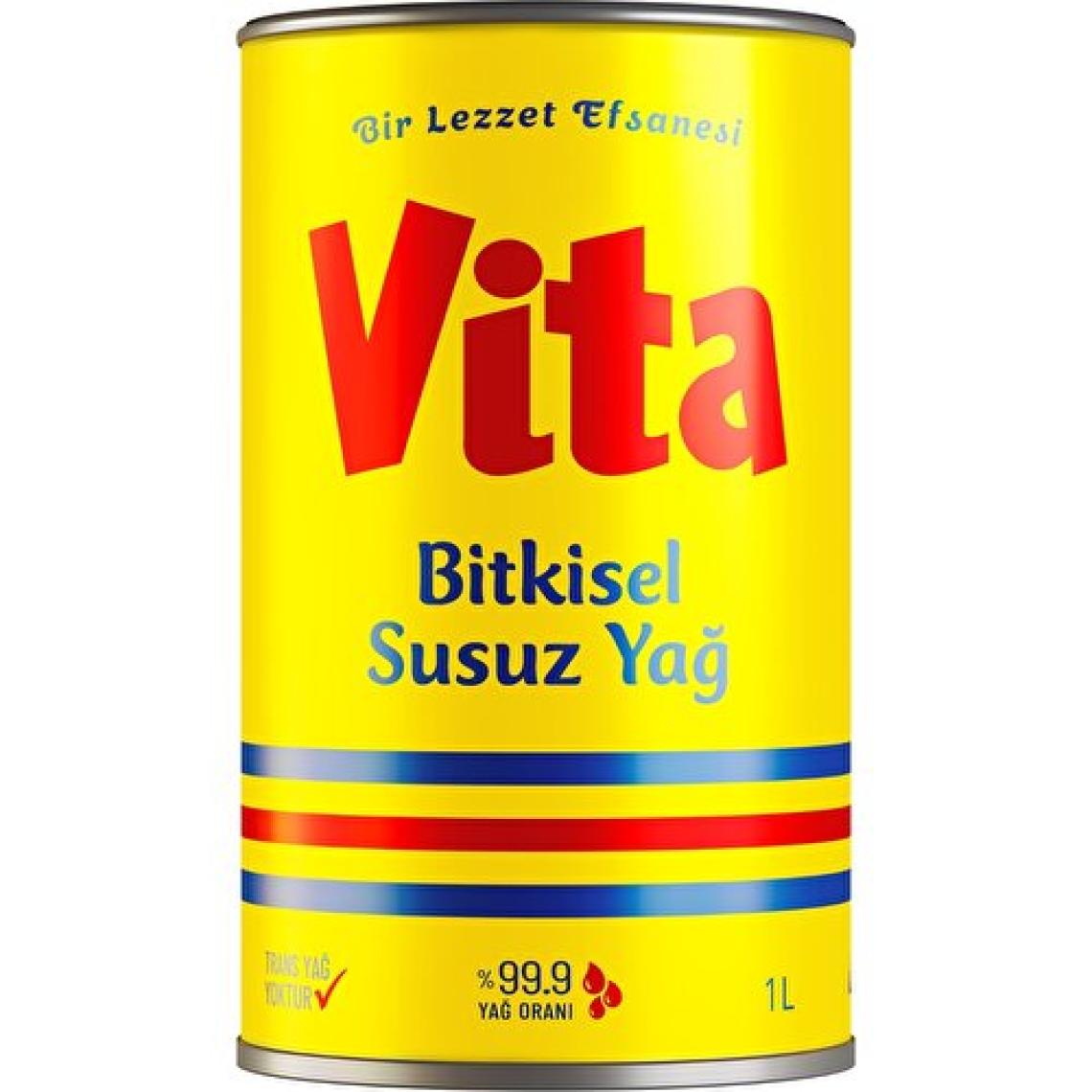 vita Bitkisel Susuz Vita Yağ 1 Lt