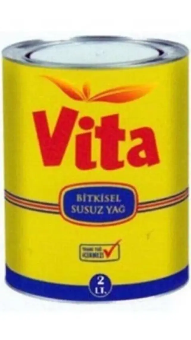 Vita  Susuz Margarin 2 Litre Teneke Kutu