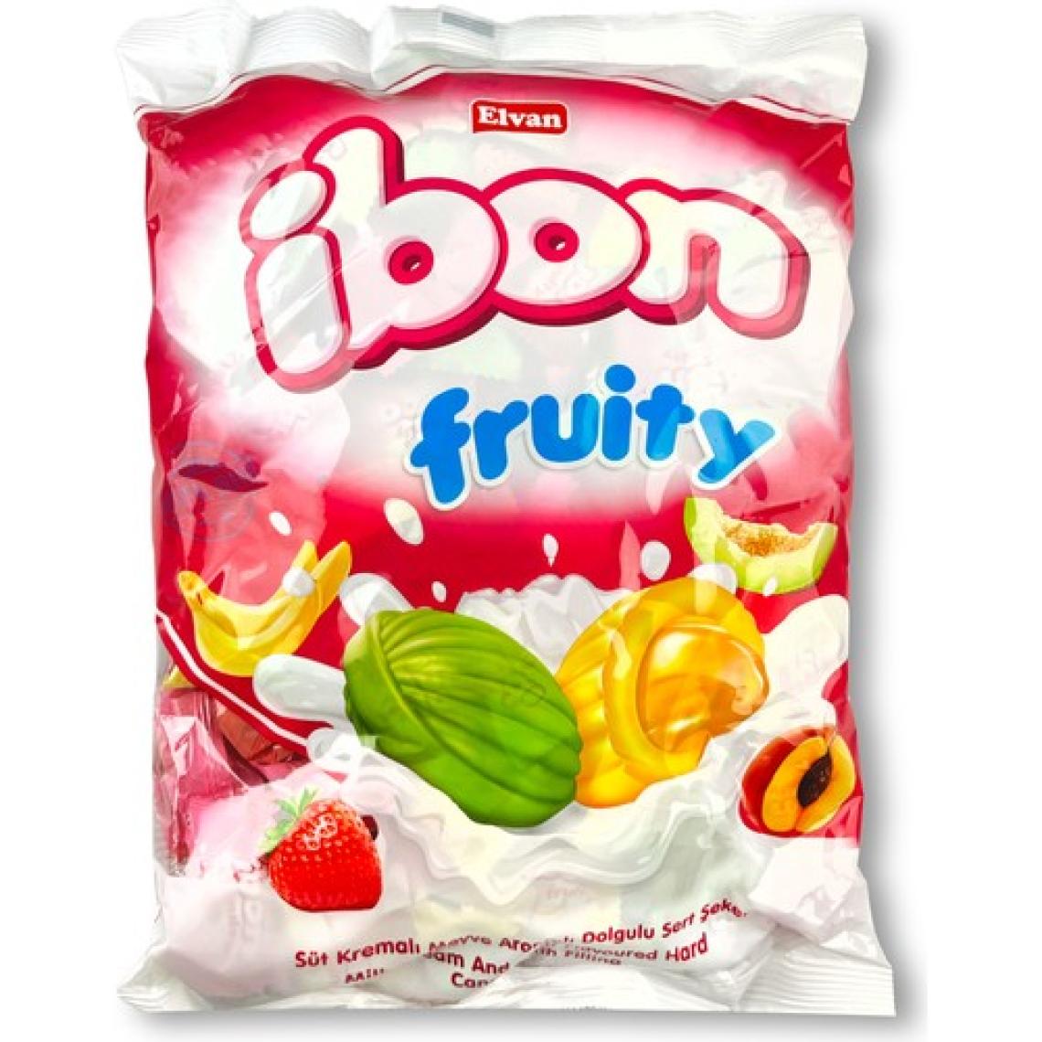 Elvan Ibon Sütlü Meyveli Şeker 1000 Gr. (1 Poşet)