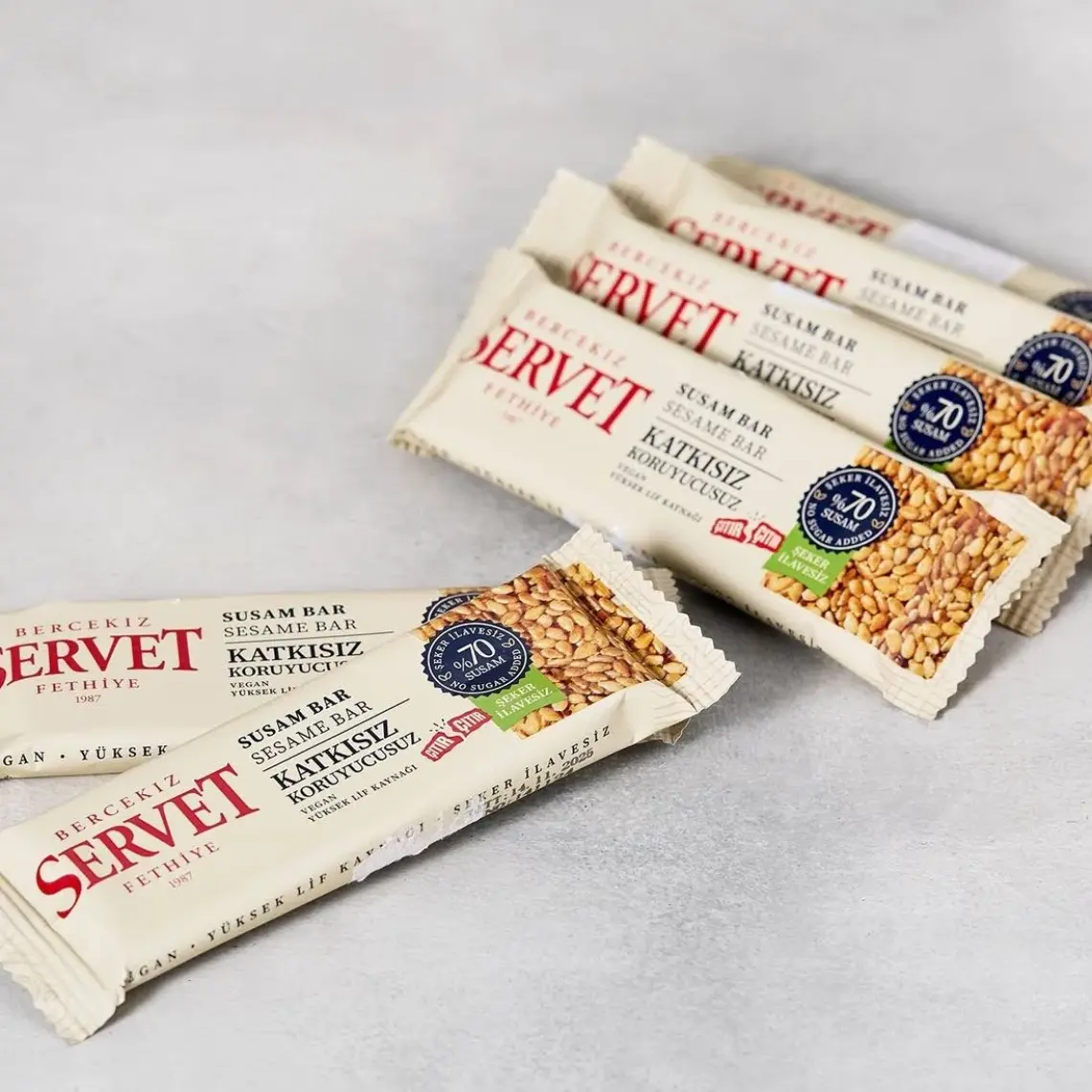 Şeker İlavesiz Susam Krokan Bar 120 gr (6 x 20 gr)