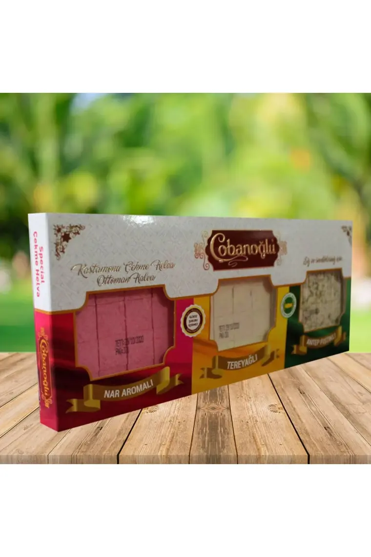 Çobanoğlu Special (Tereyağlı-A.fıstıklı-Narlı) Çekme Helva 300G