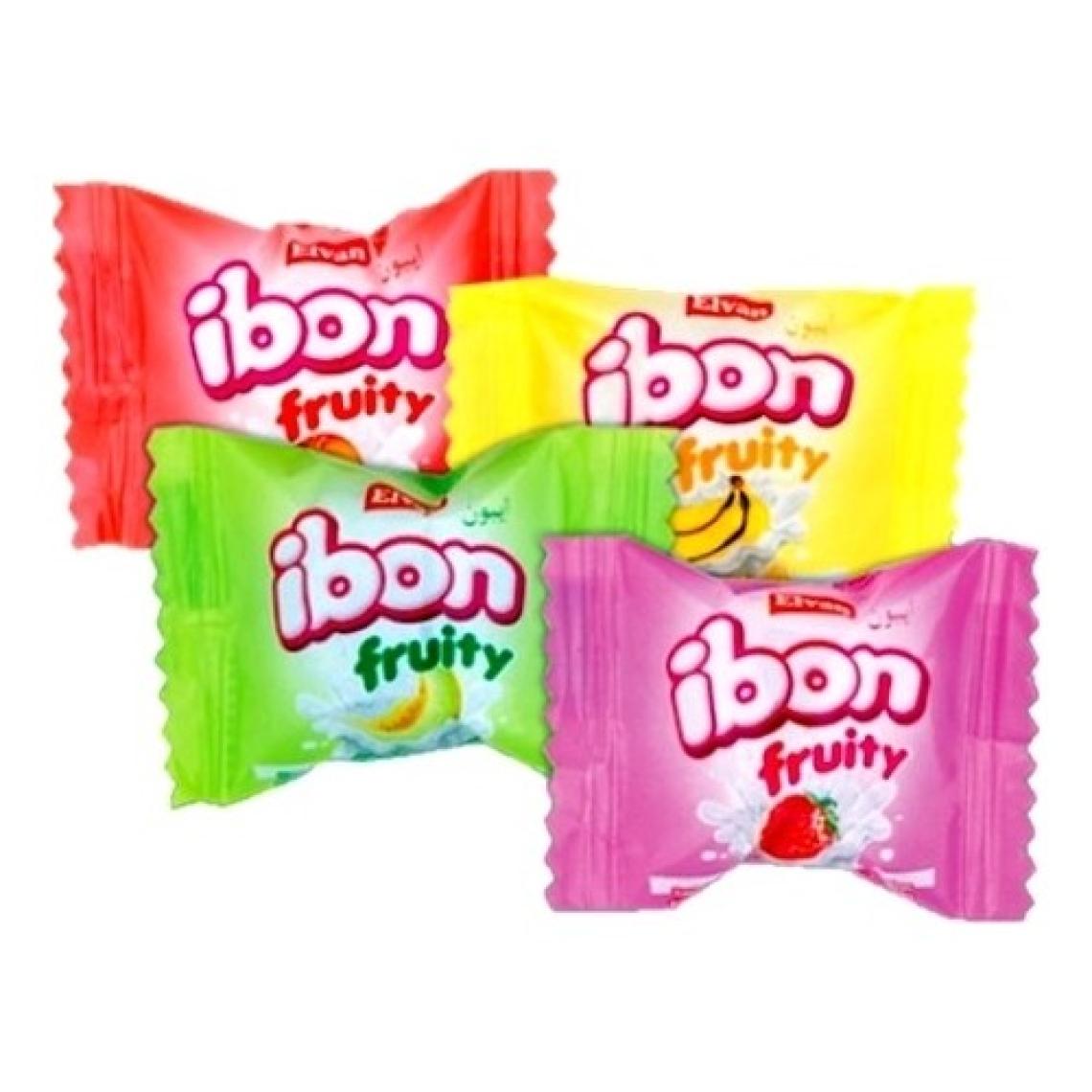 Elvan Ibon Sütlü Meyveli Şeker 1000 Gr. Silindir (1 Kutu)