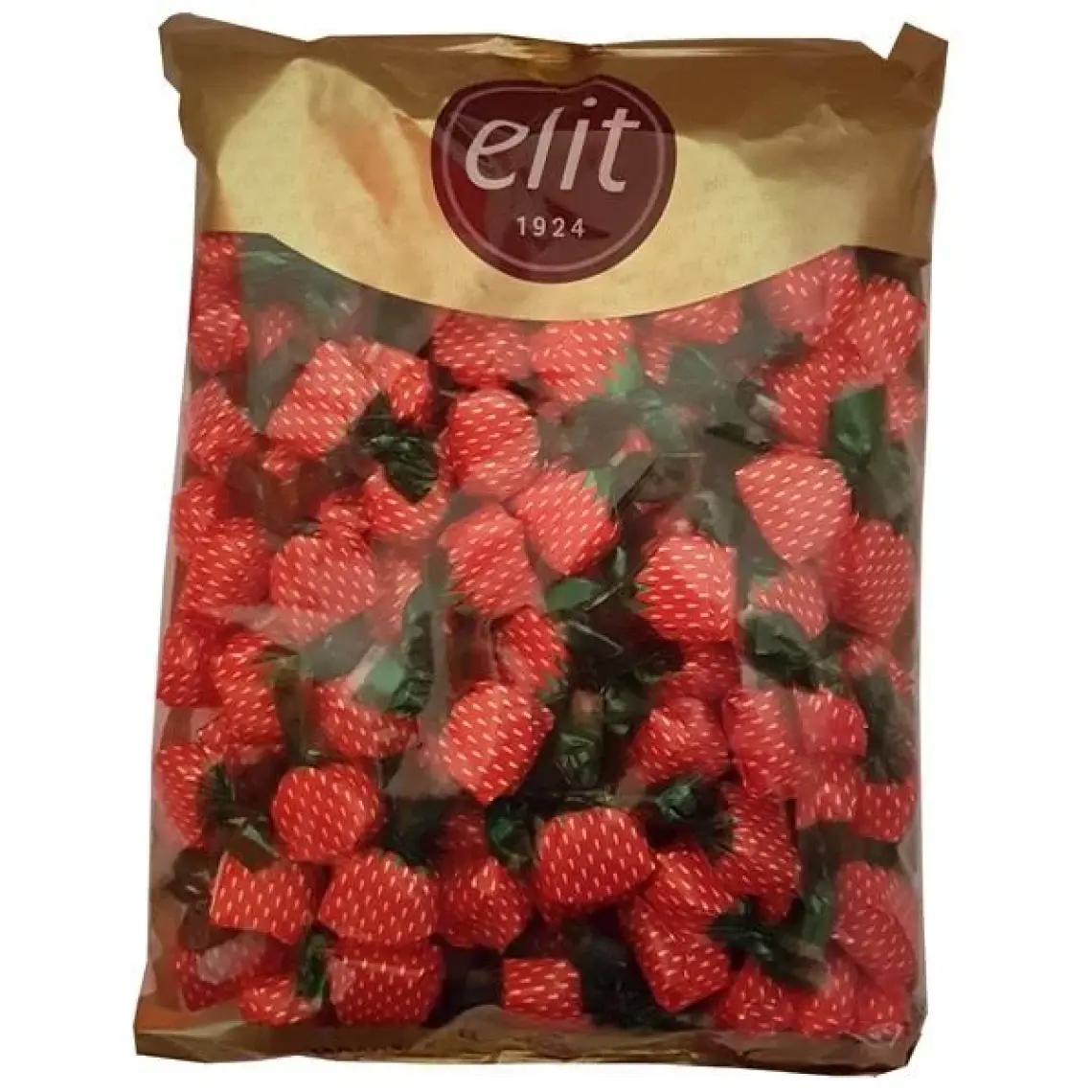 Elit Çilek Dolgulu Bonbon Şeker 1kg Glutensiz