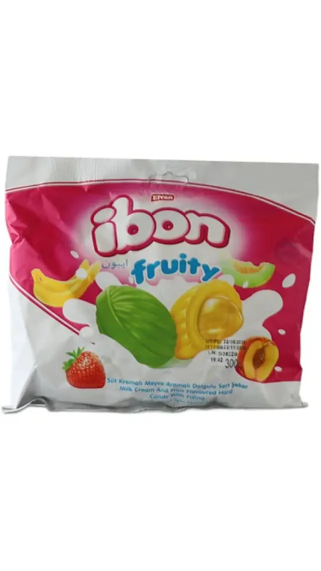 Elvan Ibon Sütlü Meyveli Şeker 300 Gr. (1 Paket)