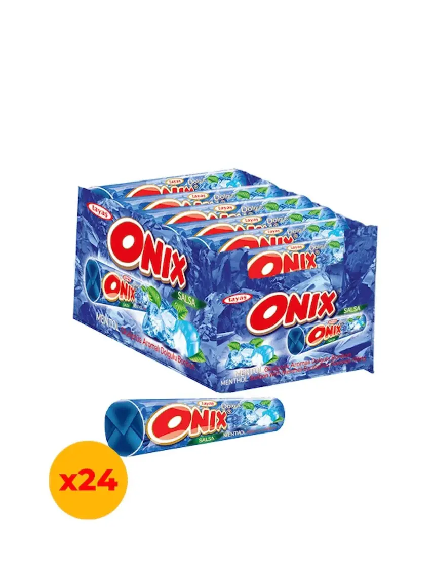 Tayaş Onix Salsa Mentollü Sert Şeker 22,4 Gr X 24 Adet Kutulu
