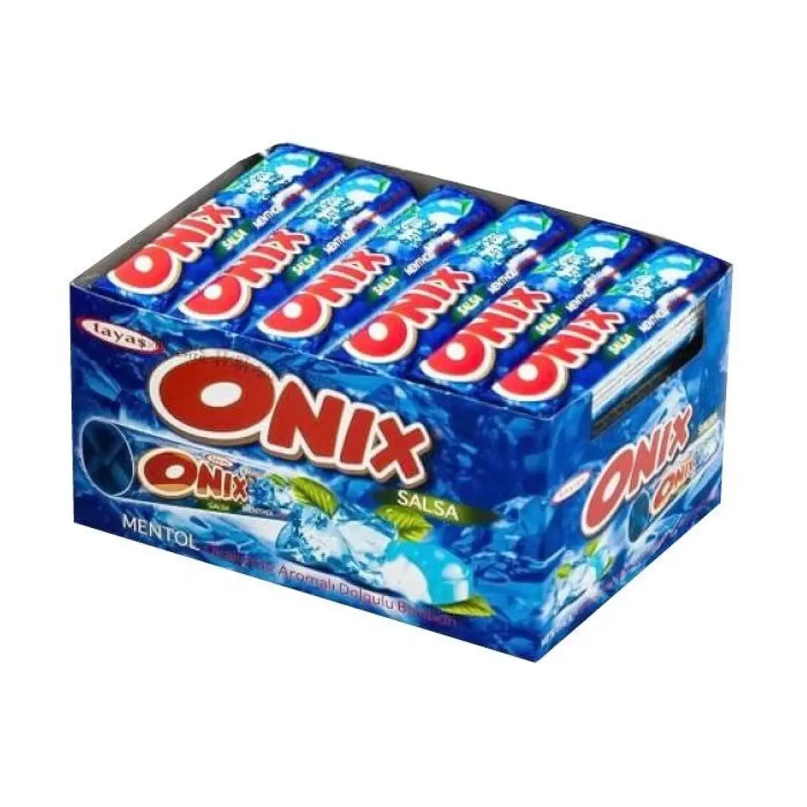 Tayaş Onix Salsa Mentollü Sert Şeker 22,4 Gr X 24 Adet Kutulu
