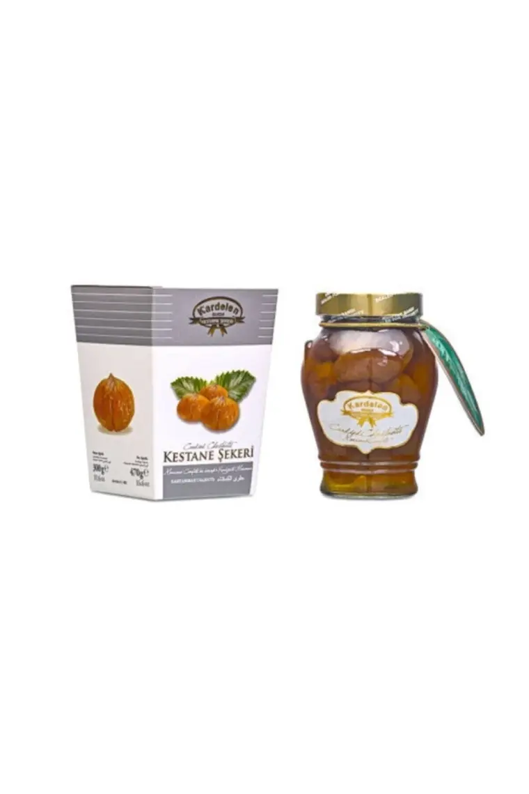 Kardelen Kavisli Kavanoz Kestane Şekeri 470 gr