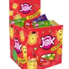 Jox Flat Kabartmalı Yüz İfadeli Çilek-Kola-Şeftali-Elma Aromalı Lolipop Şekerleme 6,2 gr x 150 adet