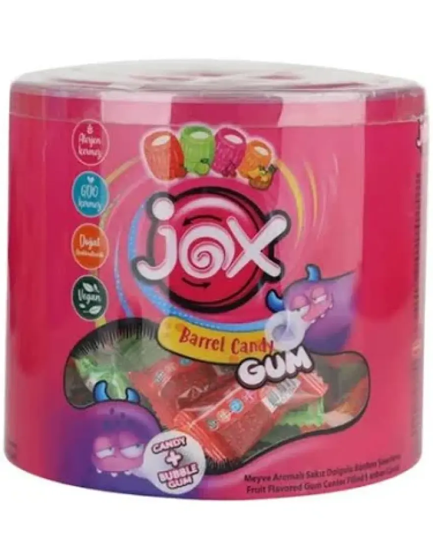 Jox Bonbon Candy Gum Silindir 5,9 Gr/e x 200 Adet