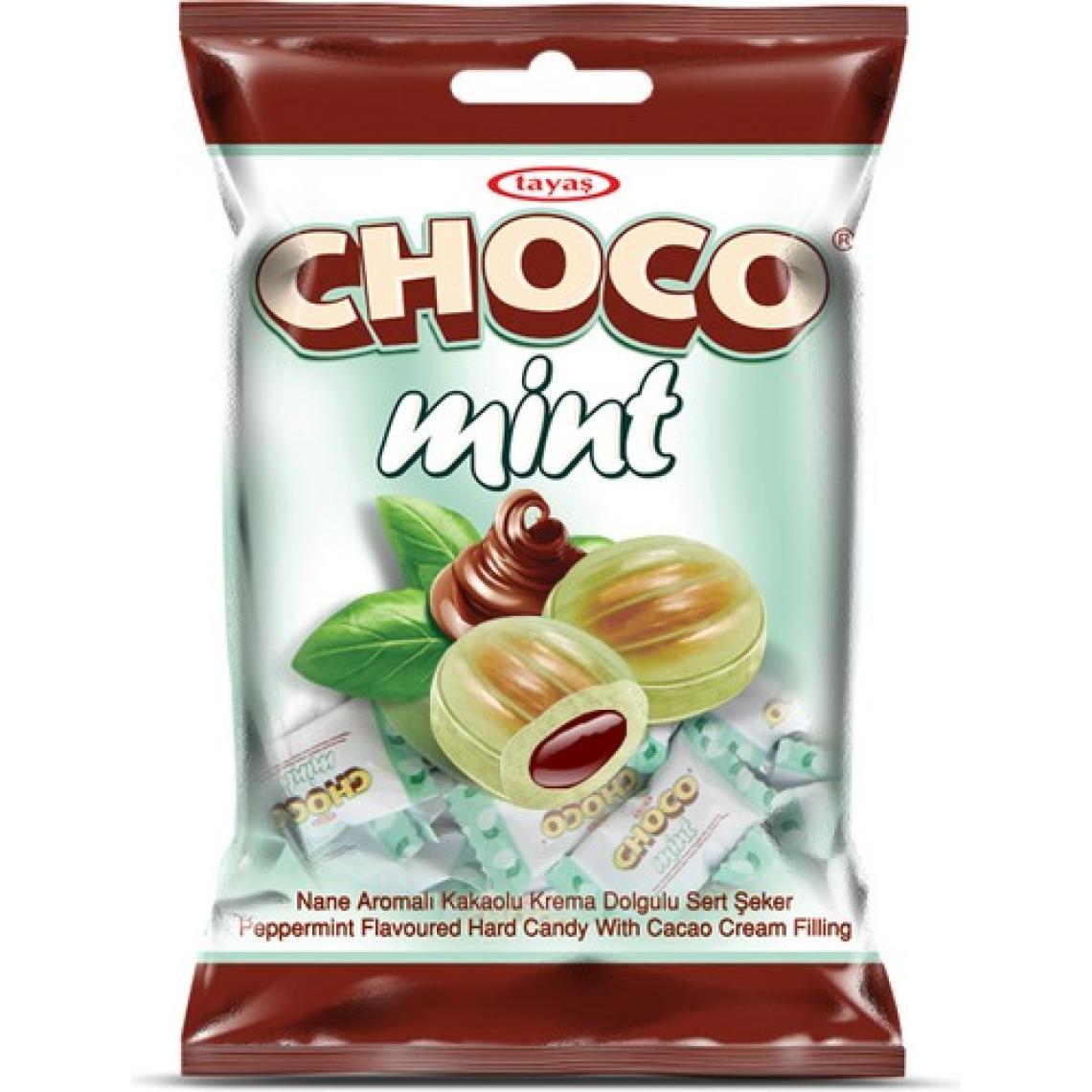Tayaş Choco Mint Nane Aromalı Kakao Krema Dolgulu Sert Şeker 1 kg Poşet