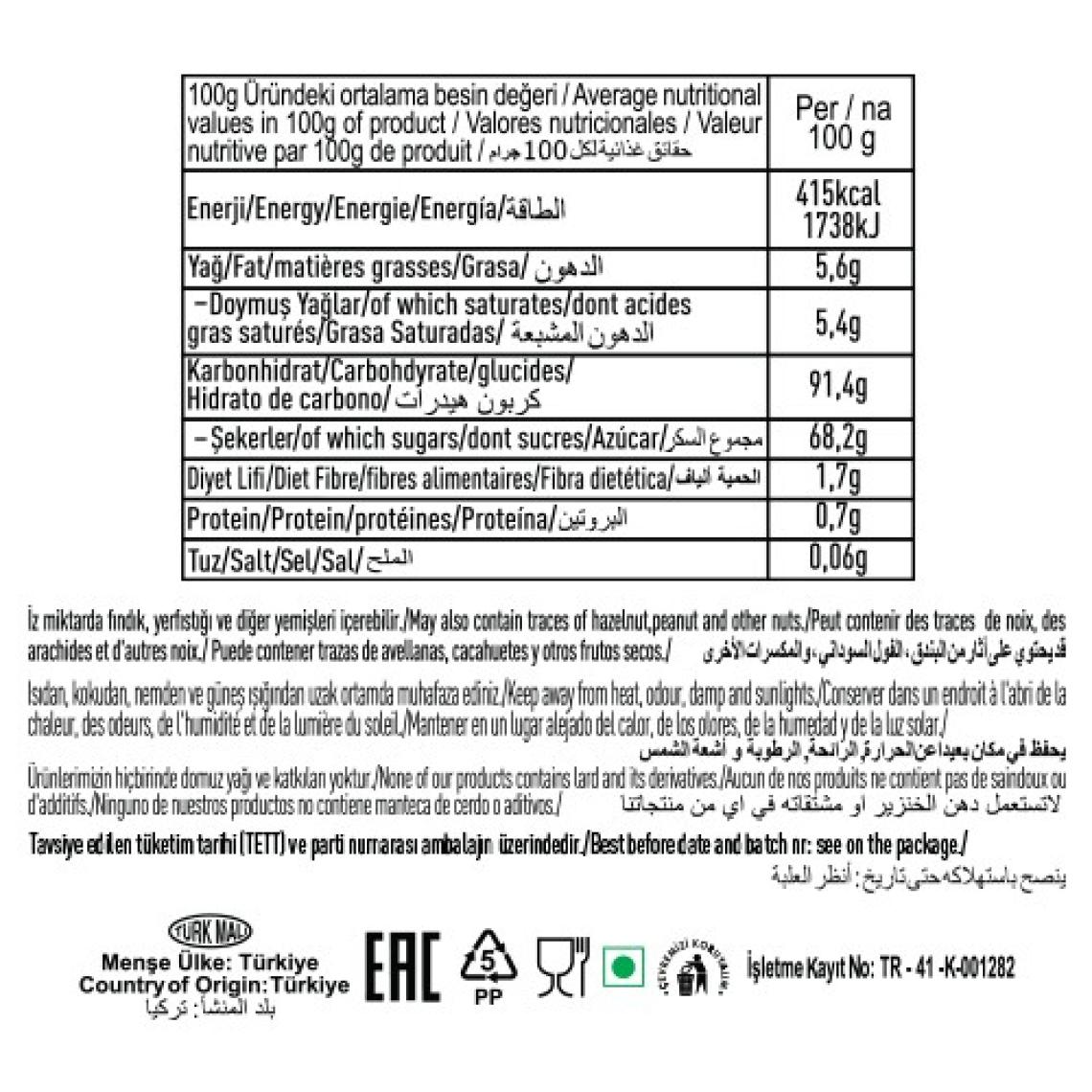 Tayaş Choco Mint Nane Aromalı Kakao Krema Dolgulu Sert Şeker 1 kg Poşet