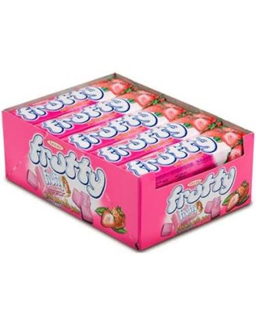 Tayaş Frutty Midi Çilekli Yumuşak Şeker 20 Gr X 24 Adet Kutulu