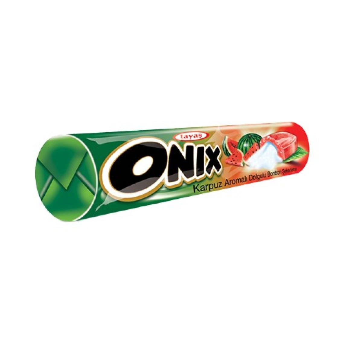 Tayaş Onix Salsa Karpuzlu Sert Şeker 22,4 gr x 24 Adet Kutulu