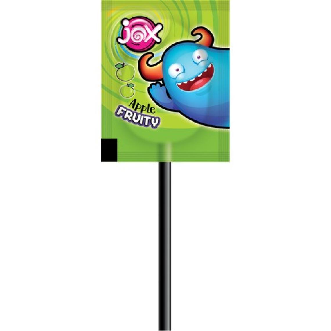 Jox Yassı Fruity - Çilek, Kola, Şeftali, Elma Aromalı Yassı Lolipop Şekerleme (8 gr x 120 Adet)