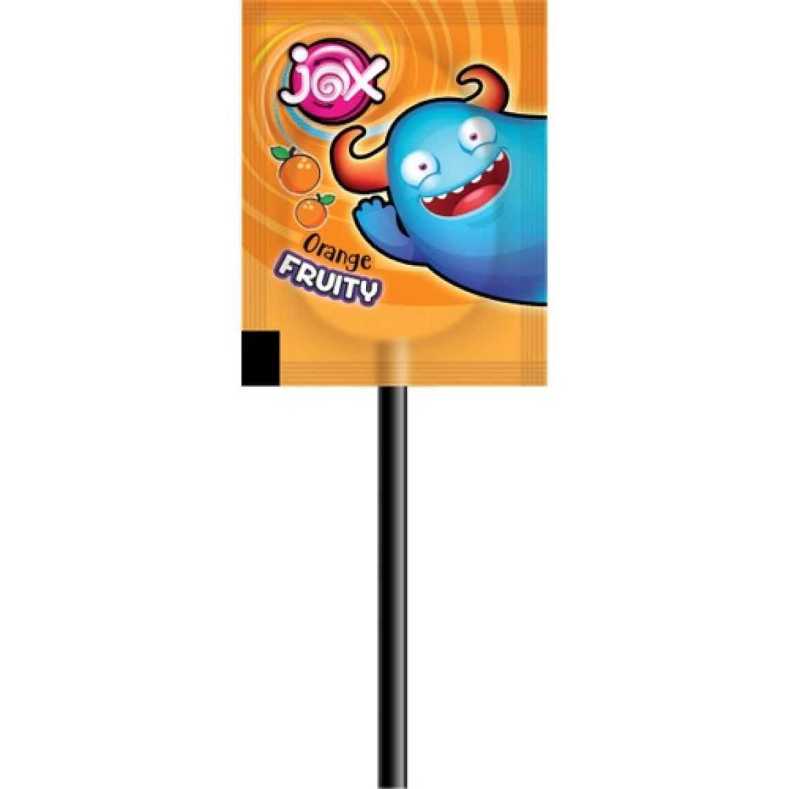 Jox Yassı Fruity - Çilek, Kola, Şeftali, Elma Aromalı Yassı Lolipop Şekerleme (8 gr x 120 Adet)