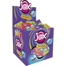 Jox Yassı Fruity - Çilek, Kola, Şeftali, Elma Aromalı Yassı Lolipop Şekerleme (8 gr x 120 Adet)