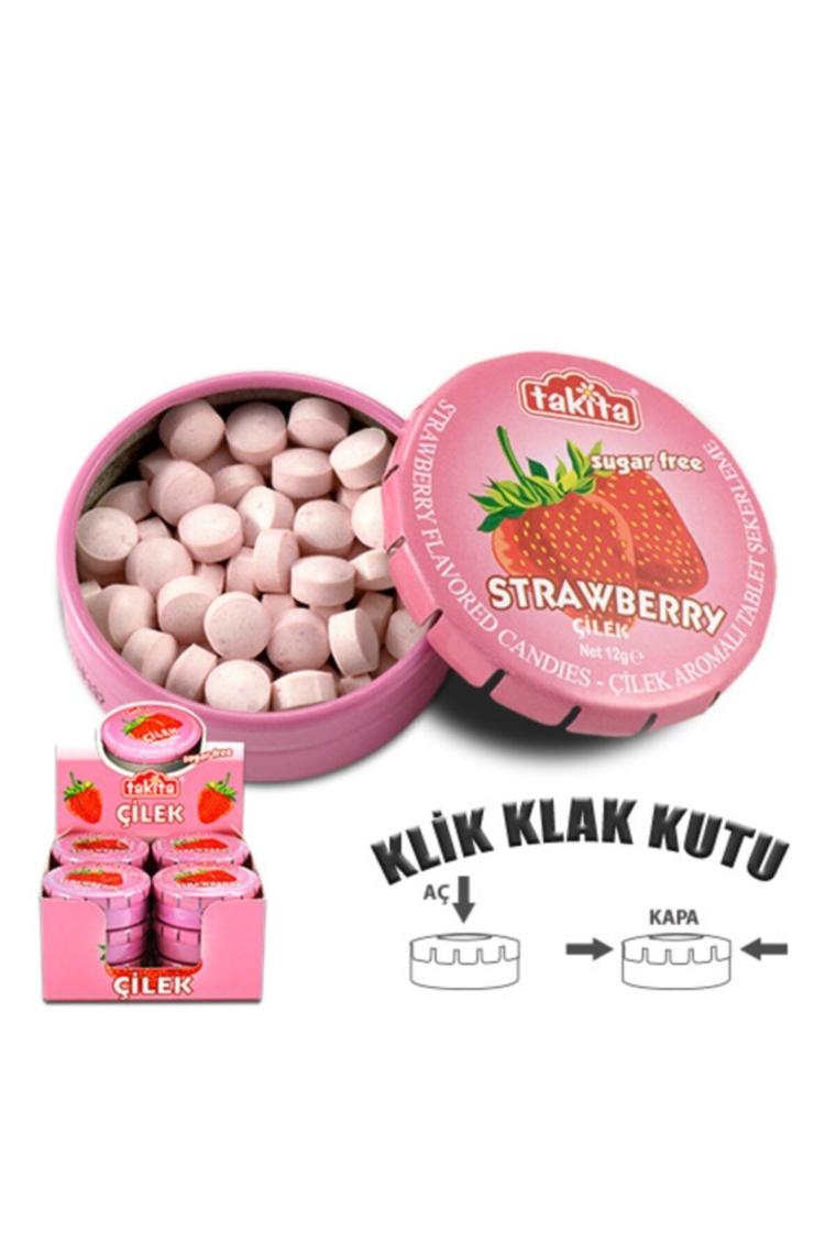 Şekersiz Sıkı Şekerleme Çilek