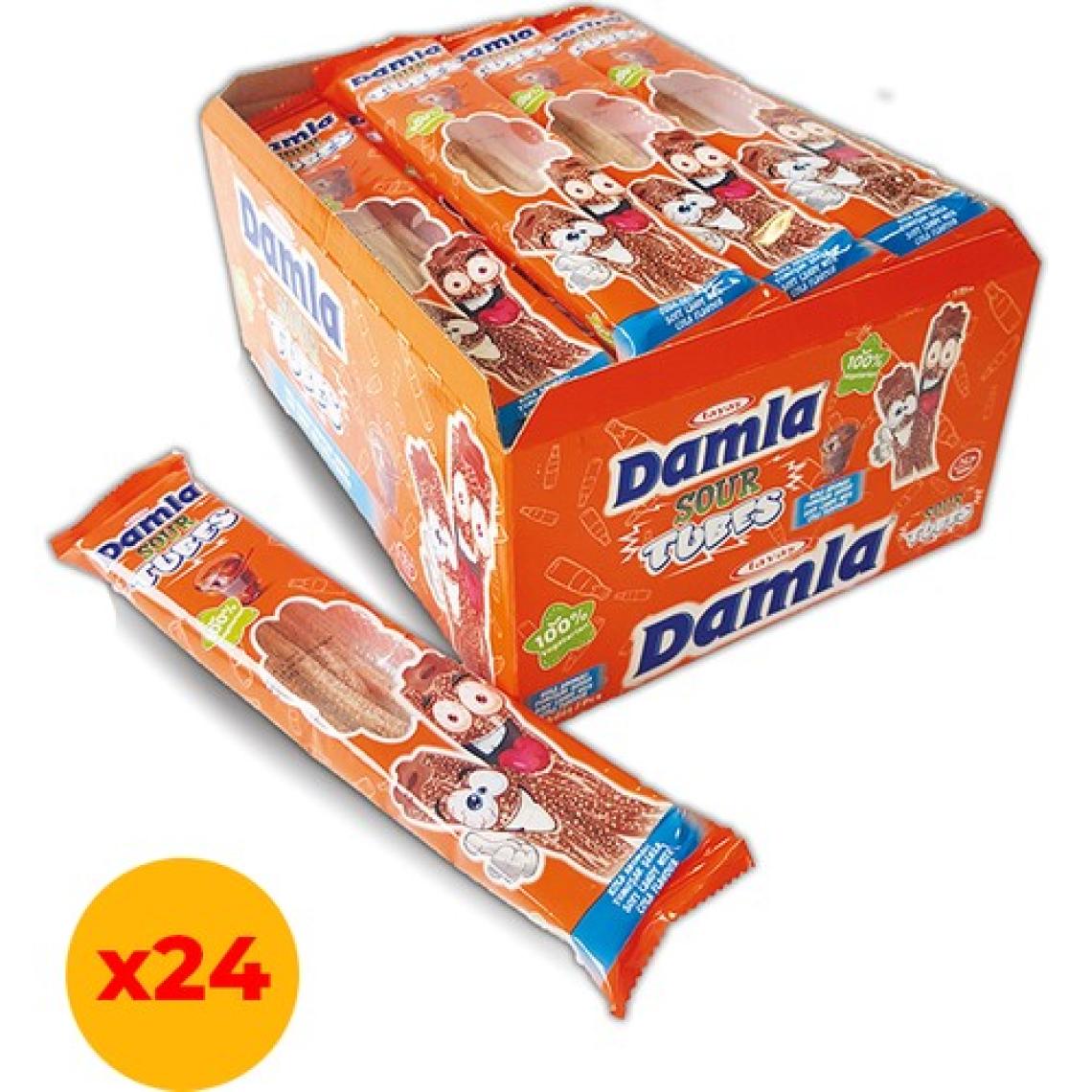 Tayaş Damla Sour Tubes Licorice Kolalı Jel Şeker Poşet 30 gr x 24 Adet Kutulu
