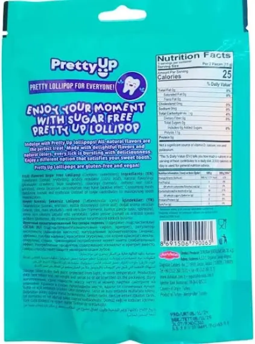 Pretty Up Şekersiz Lolipop 5.5g x 10 adet