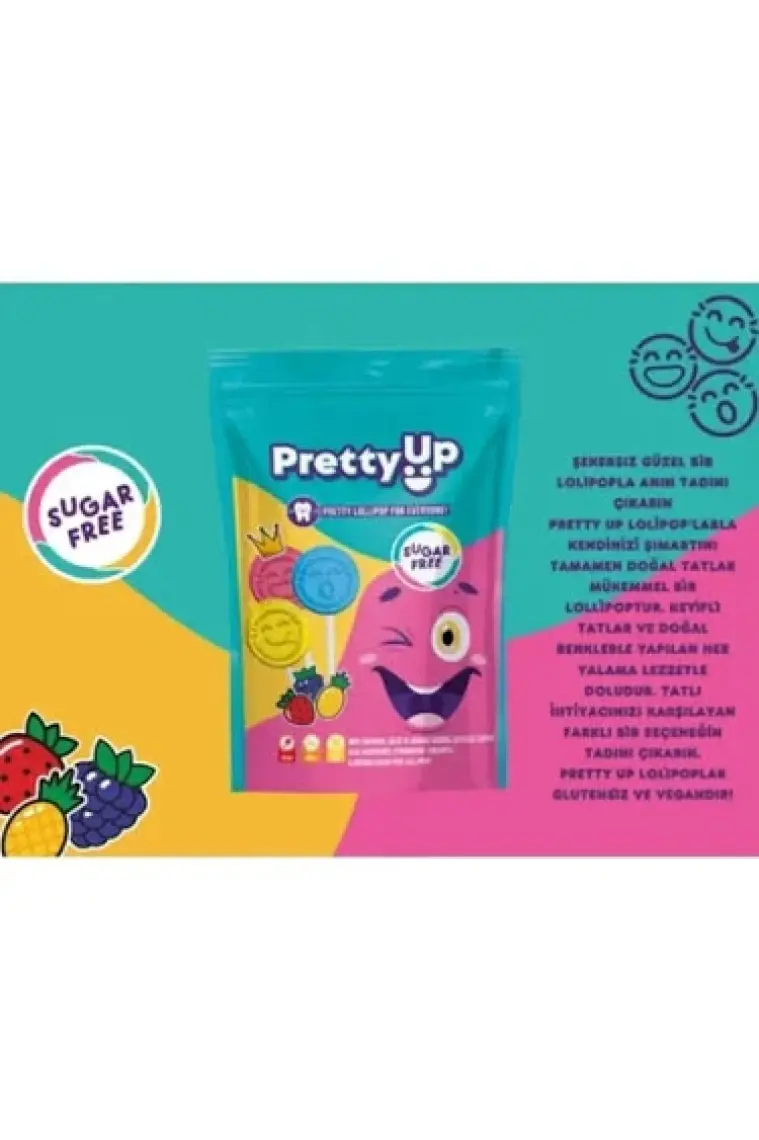 Pretty Up Şekersiz Lolipop 5.5g x 10 adet