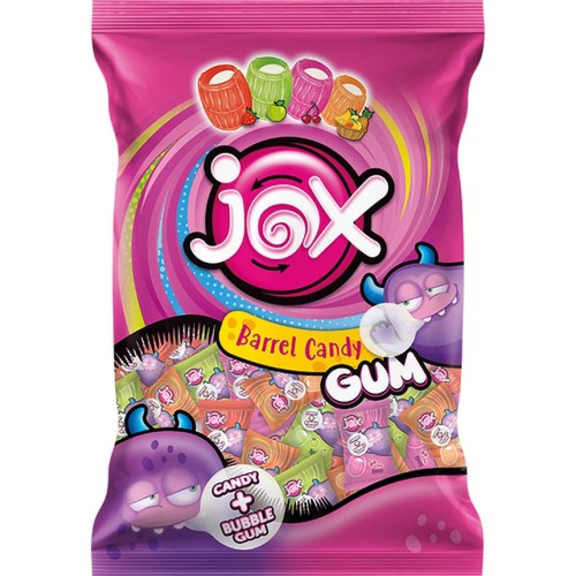 JOX GUM Bonbon Meyve Aromalı Sakız Dolgulu Bonbon Şeker (5 G X200 Adet)