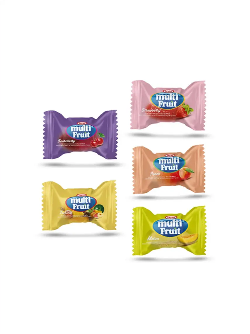 Tayaş Multi Fruit Karışık Meyveli Sert Şeker 1000 gr (1 Poşet)