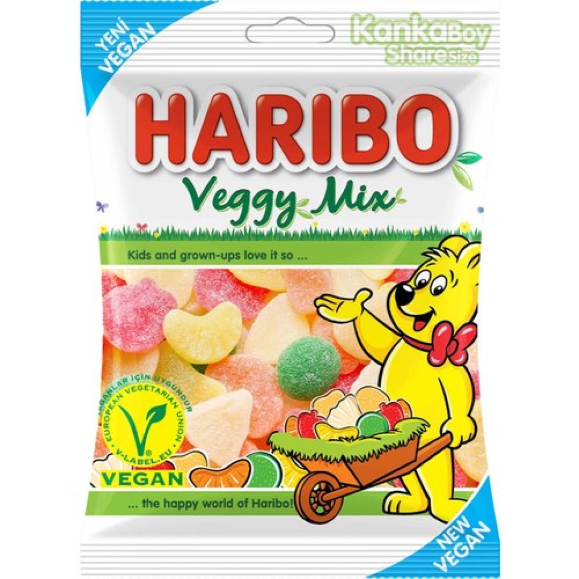 Haribo Veggy Mix Vegan Şekerleme Yumuşak Şeker 80 gr