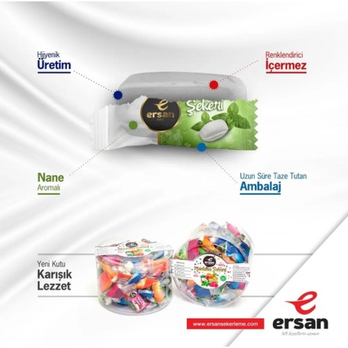 Ersan Mevlana Şekeri Tekli Paketli Asetat - 500 gr