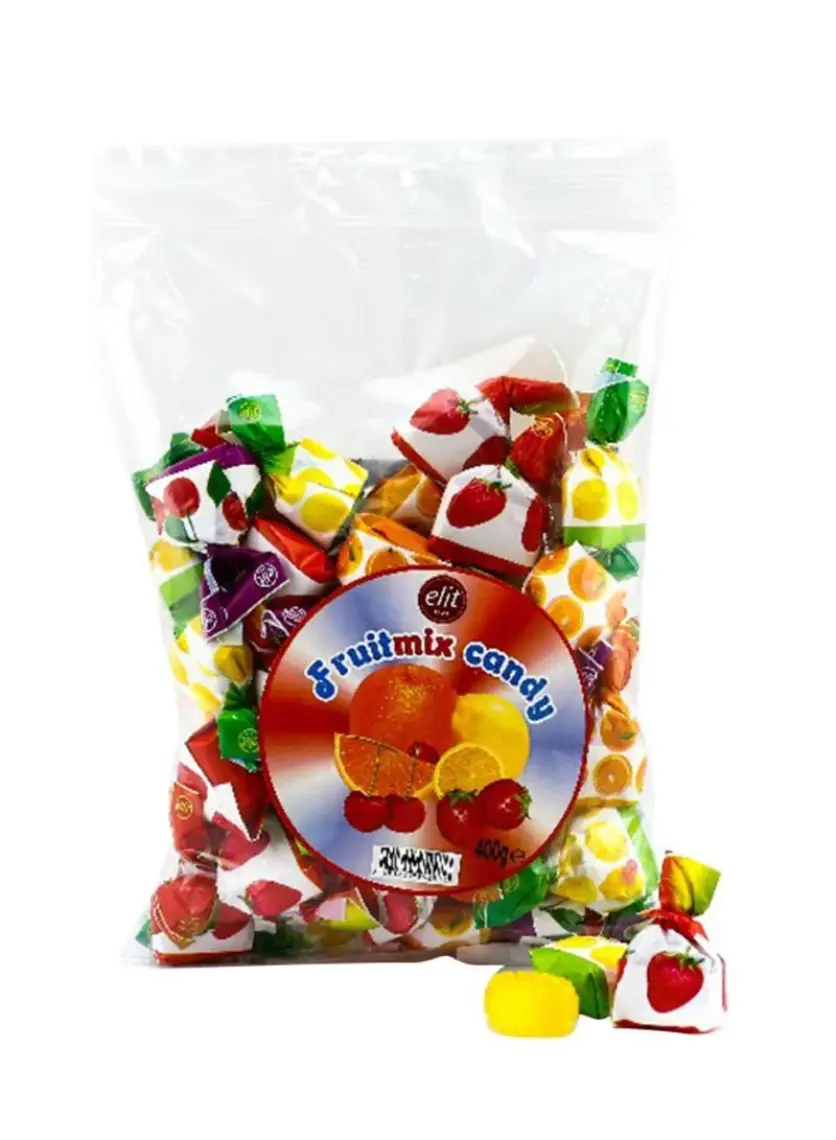 Elit Karışık Meyve Dolgulu Bonbon Şeker 1kg Glutensiz