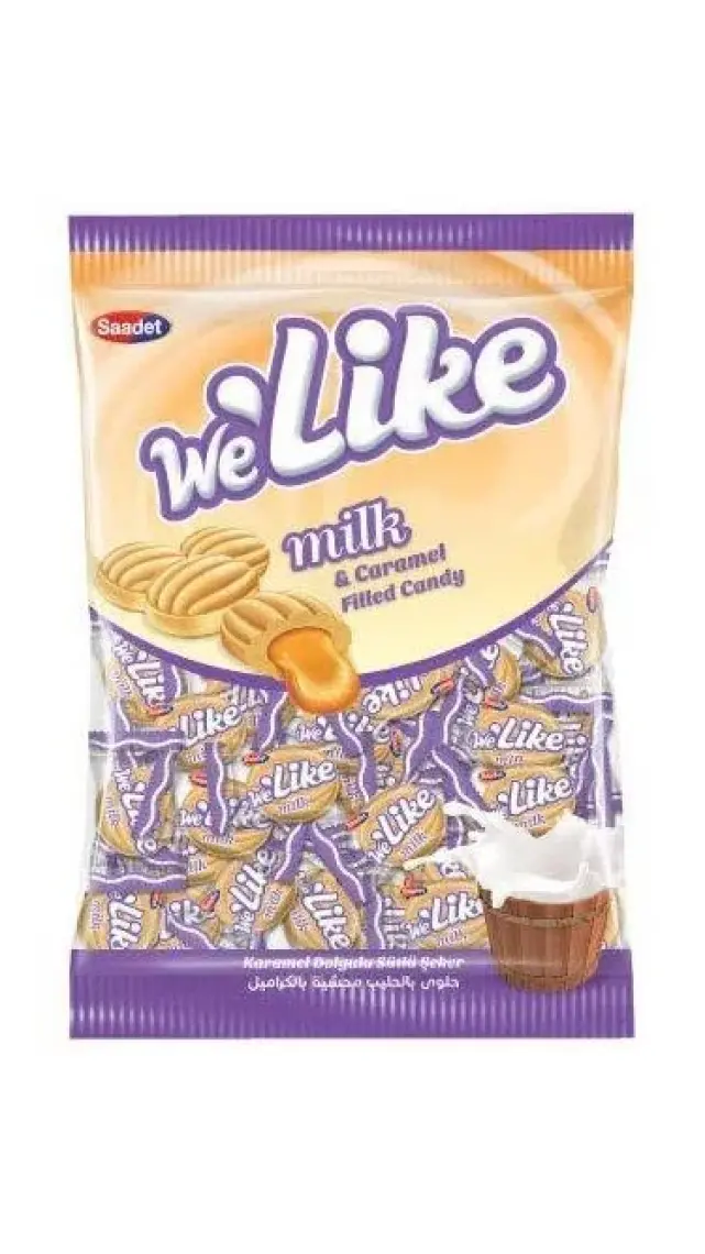 Saadet We\'like Karamel Dolgulu Sütlü Şeker 1 kg