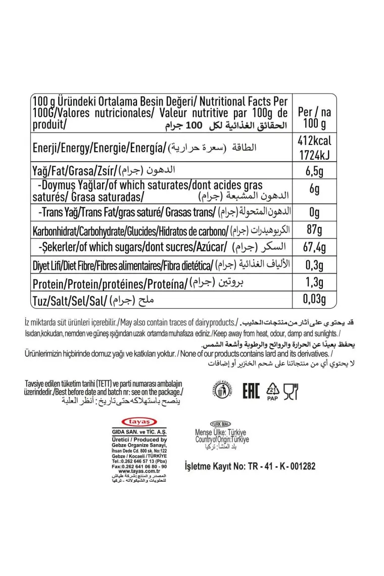 Tayaş Frutty Midi Vişneli Yumuşak Şeker 20 Gr X 24 Adet Kutulu