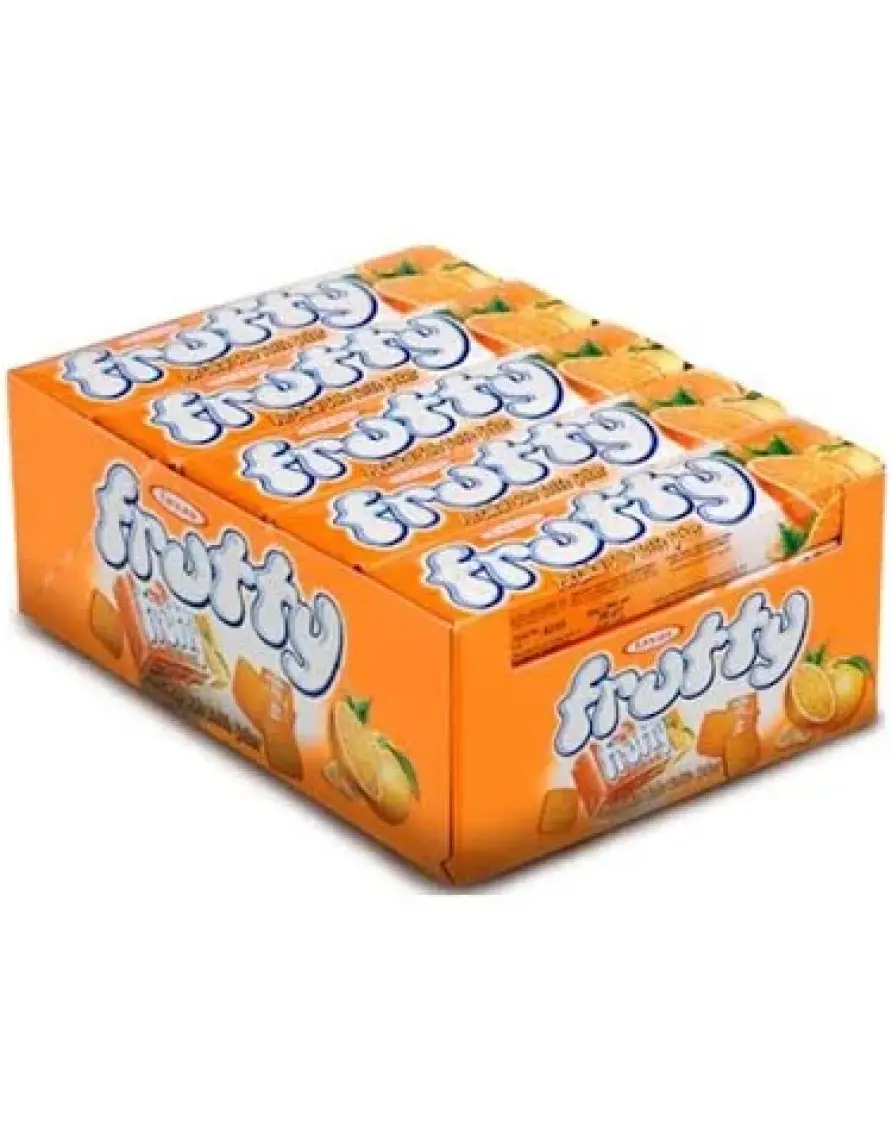 Tayaş Frutty Midi Portakallı Yumuşak Şeker 20 Gr X 24 Adet Kutulu
