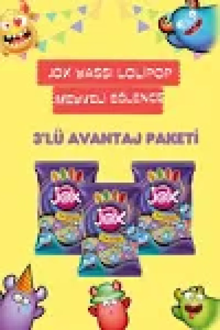 Jox Yassı Meyve ve Kola Aromalı Lolipop 25'li Paket 25 G