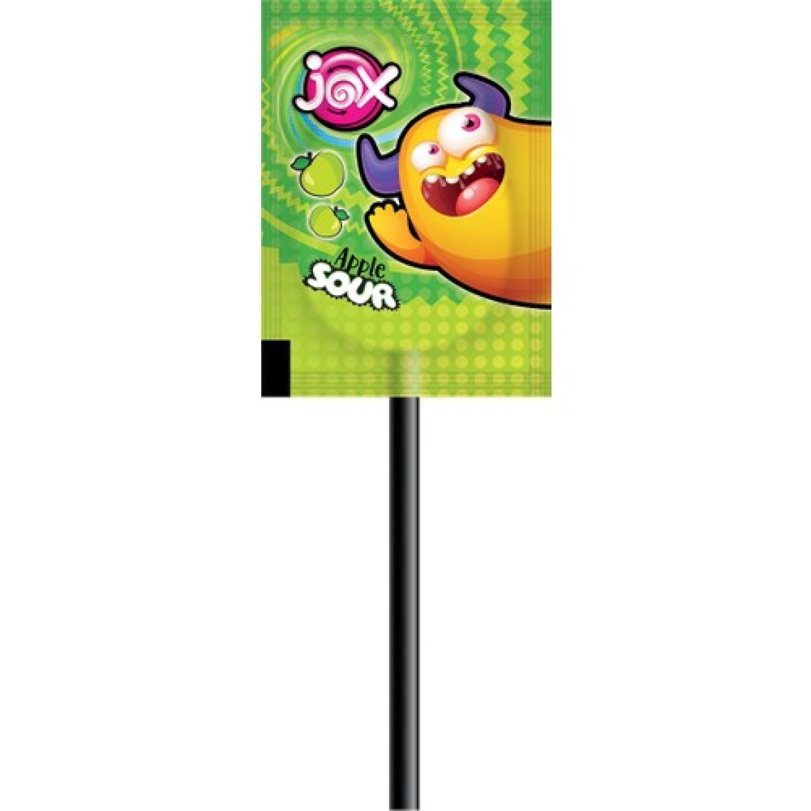 Jox Yassı Sour - Vişne, Limon, Elma, Şeftali Aromalı Ekşili Yassı Lolipop Şekerleme (8 gr x 120 Adet)