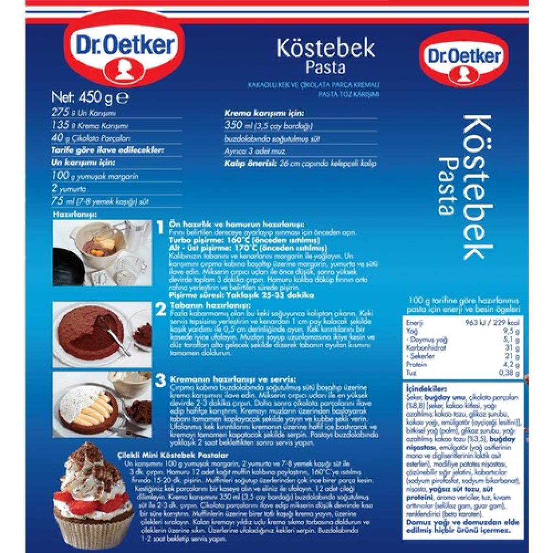 Dr.Oetker Köstebek Pasta 450 Gr