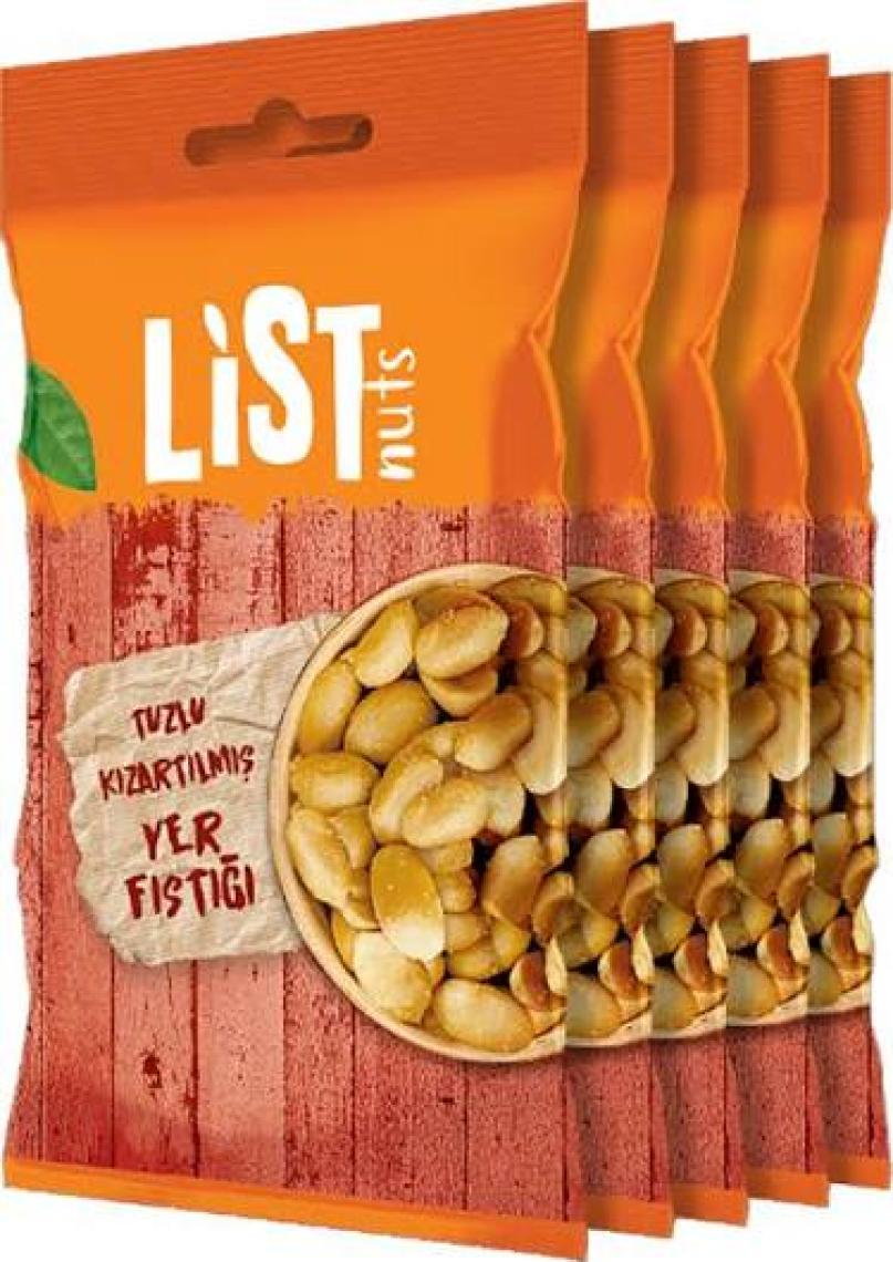 List Nuts Kızarmış Yer Fıstığı 5 x 40 gr